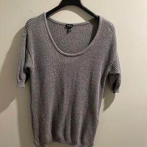 Torrid scoop neck shirt sleeve open weave sweater, Sz 2